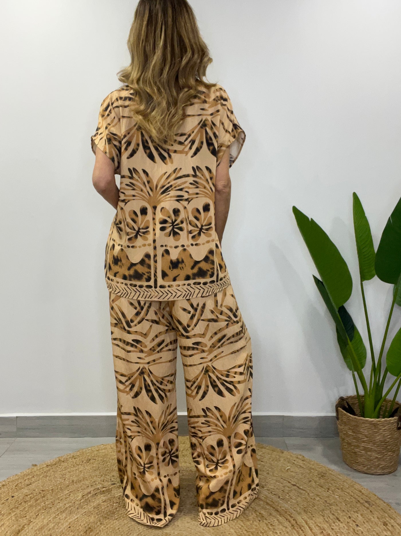 Conjunto Tahiti Camel (2 piezas)