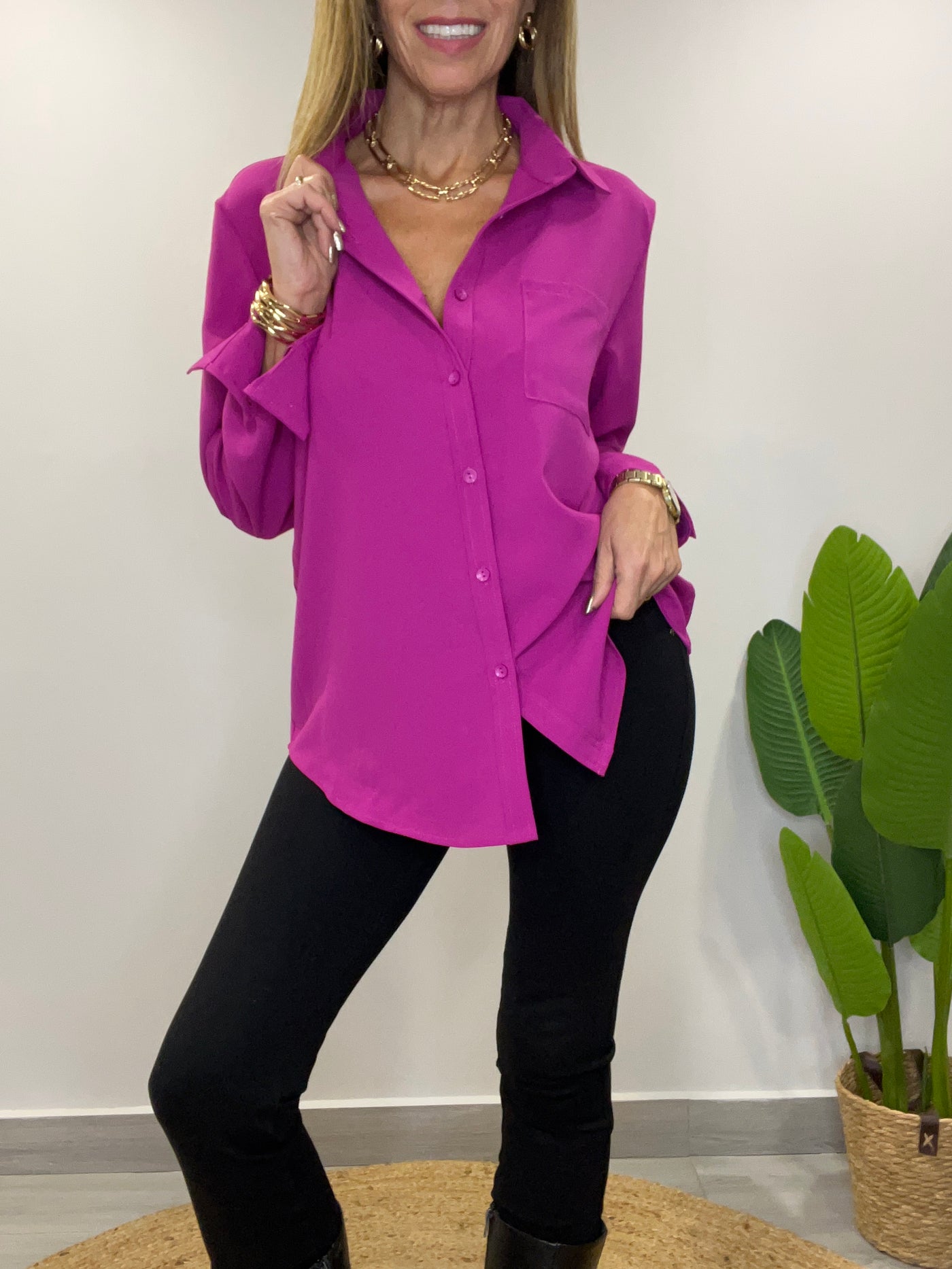 Camisa Ignacia Magenta