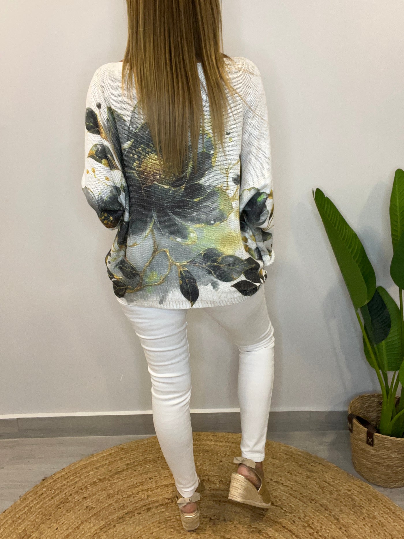 Sweater Italiano Hilo Alexa musgo