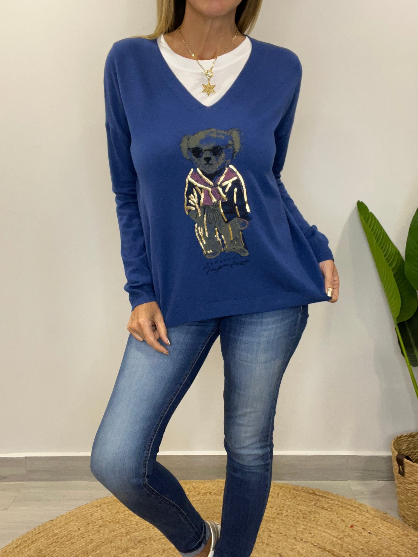 Sweater Bear Azul