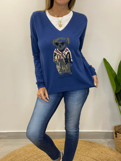 Sweater Bear Azul