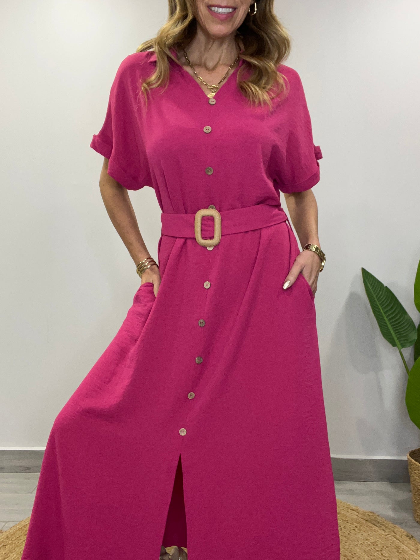 Vestido Lady fucsia