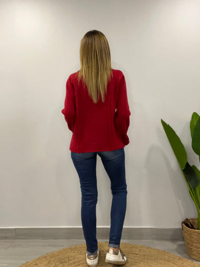 Blazer tejido Rihana Rojo