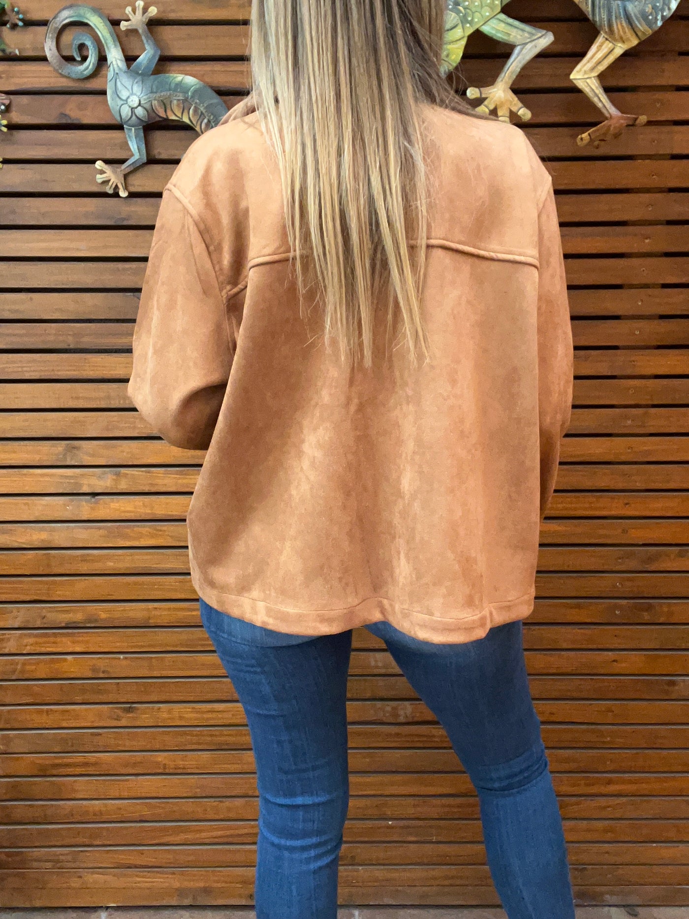 Chaqueta Gamuzada Lucca Camel