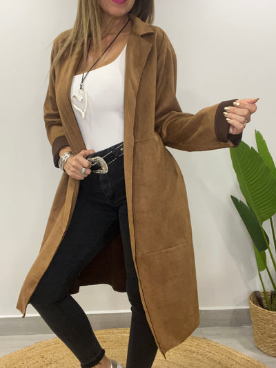Trench Gamuza Báltico Camel