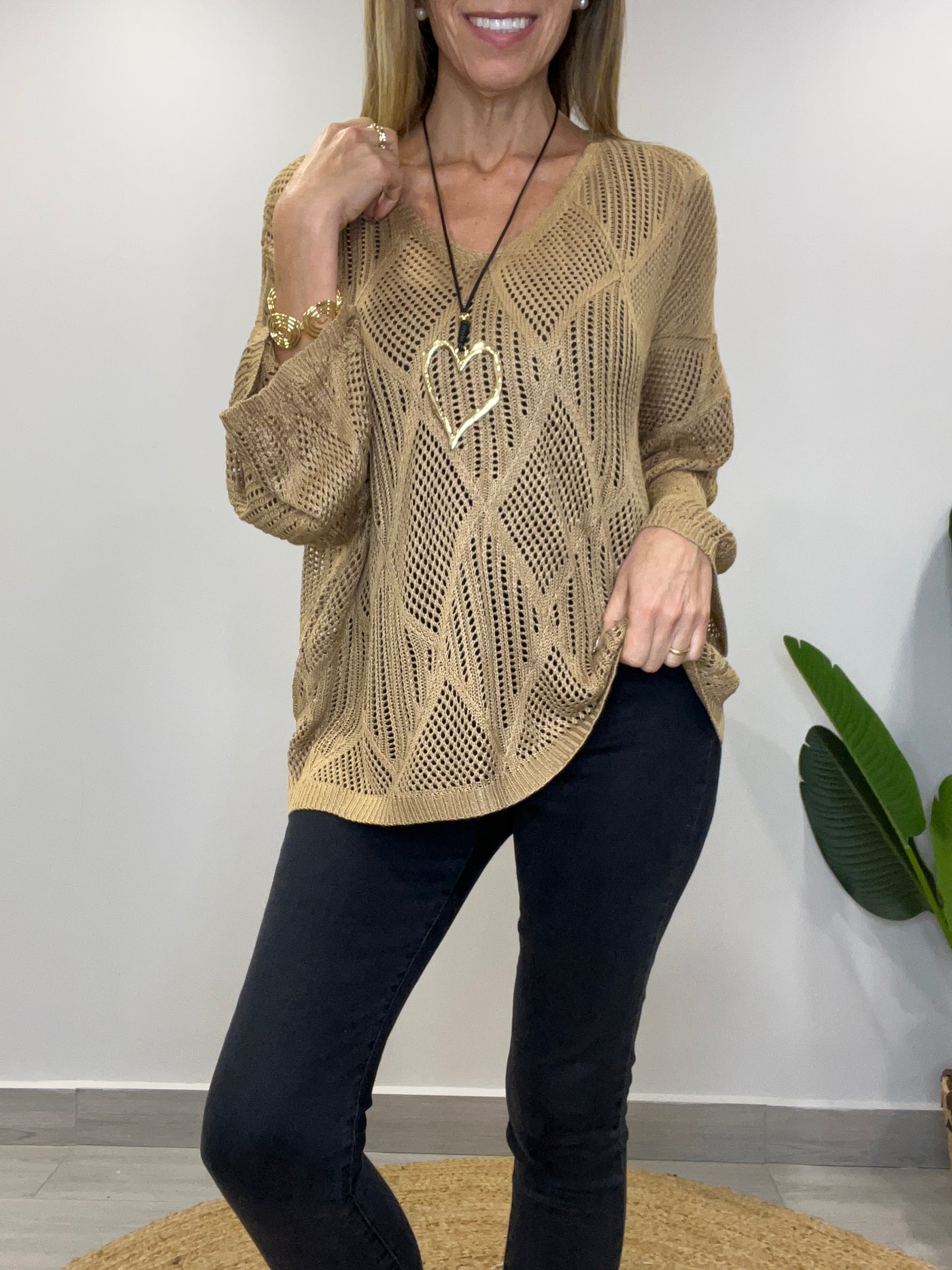 Sweater Hilo Génesis Camel