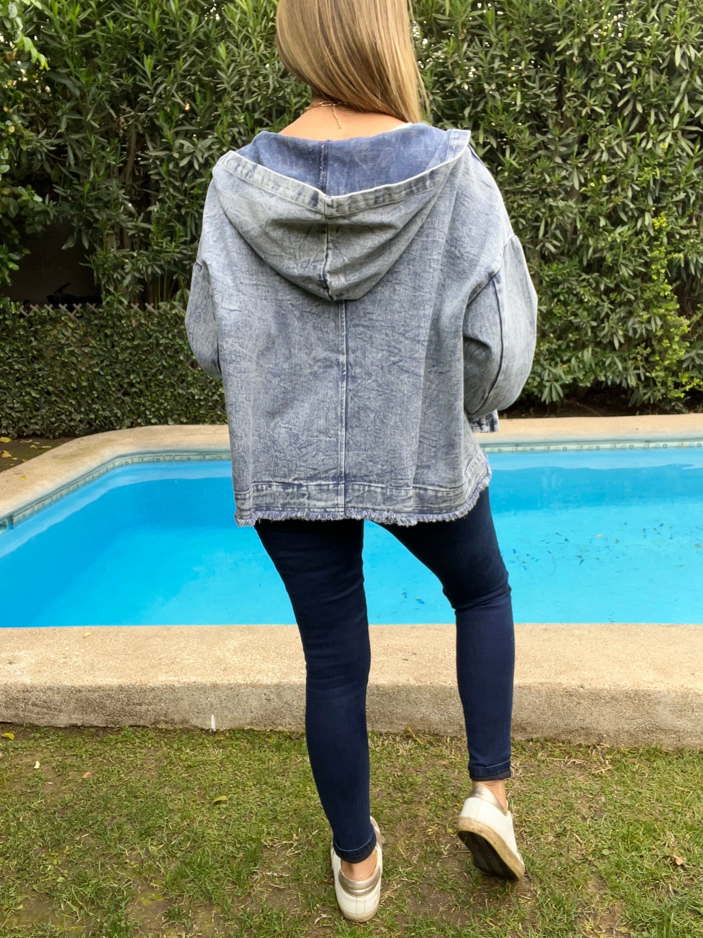 Chaqueta mezclilla Fer Azul