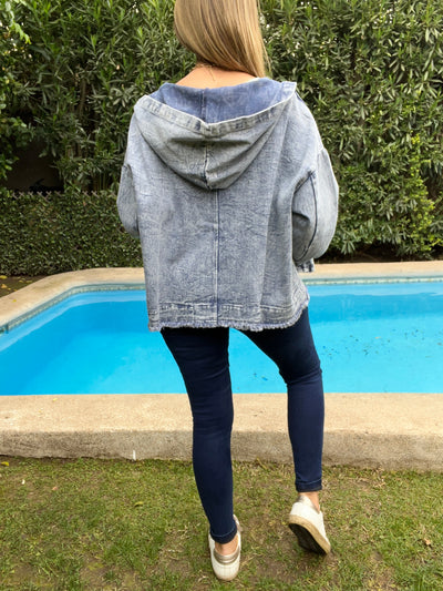 Chaqueta mezclilla Fer Azul