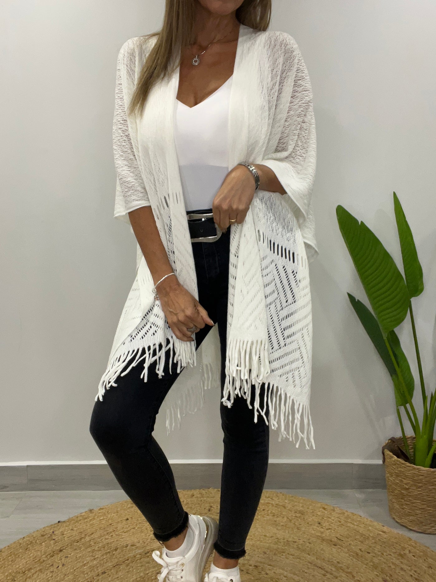 Ruana Soft sensacion Blanco Inv