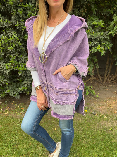 Chaqueta/Ponchito Furor Lila