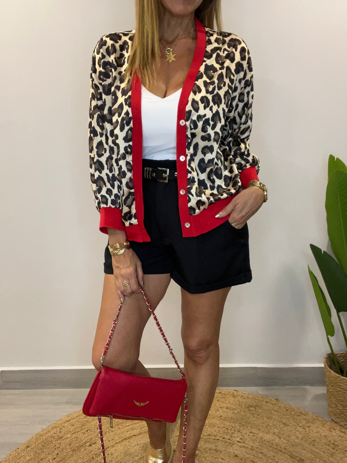 Chaleco Bomber Impacto Rojo