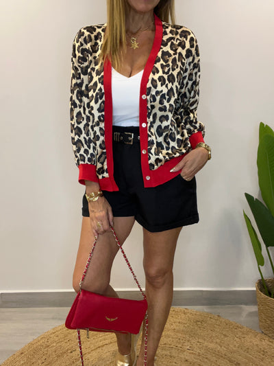 Chaleco Bomber Impacto Rojo
