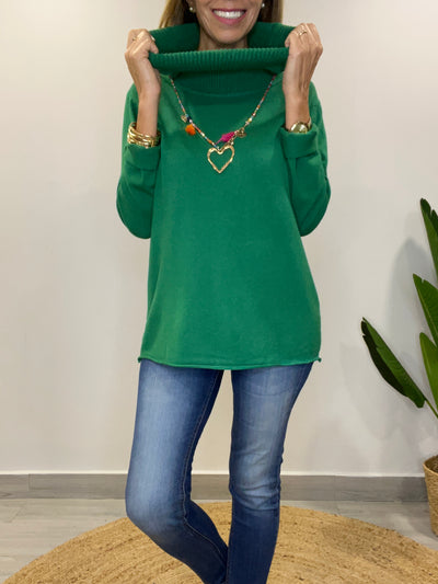 Sweater cuello Camila Verde