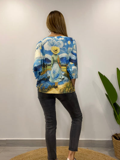 Polera Italiana Hilo pradera