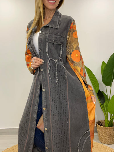 Camisola tencel/seda Issa Gris
