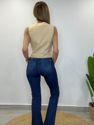 Best Italiano Lino/bordado/forrado Santorini Beige