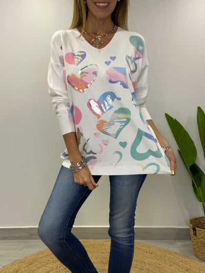 Sweater Pasión blanco