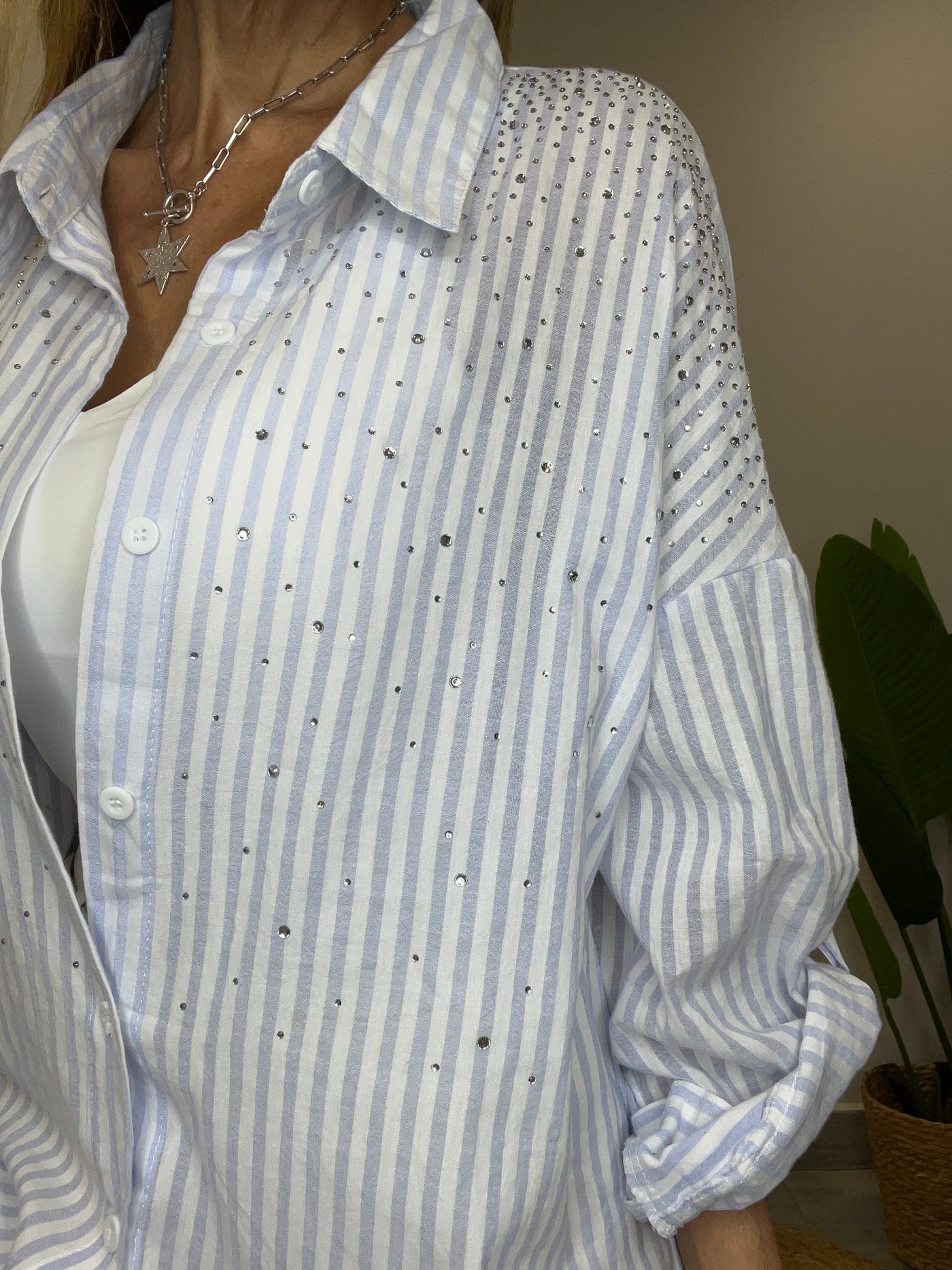 Camisola Rayas Celestes