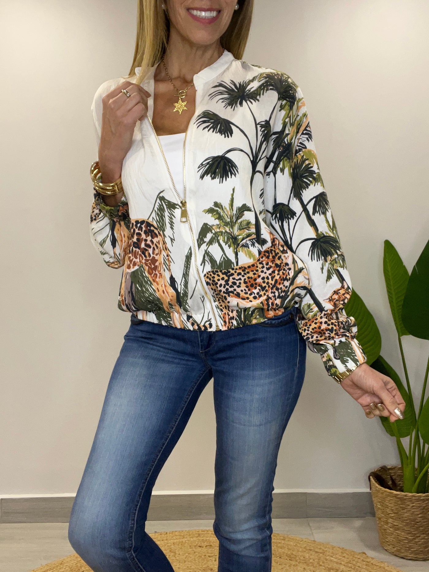 Bomber Amazonas Crema