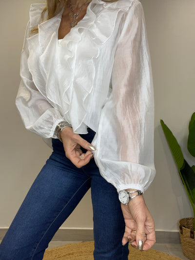 Blusa Gasa Satinada Ariel