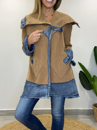 Chaqueta Paño/Jeans Singular Camel