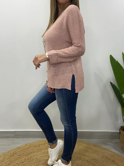 Sweater Hilo Mantua Rosa