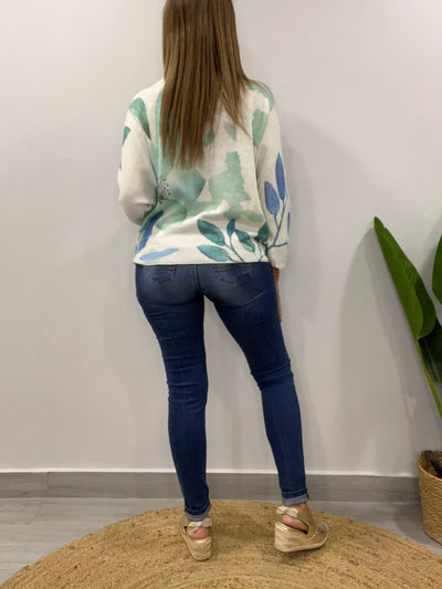 Sweater Italiano Hilo Bella verde