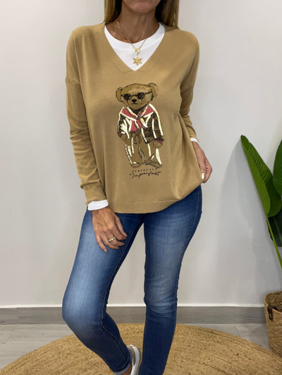 Sweater Bear Camel