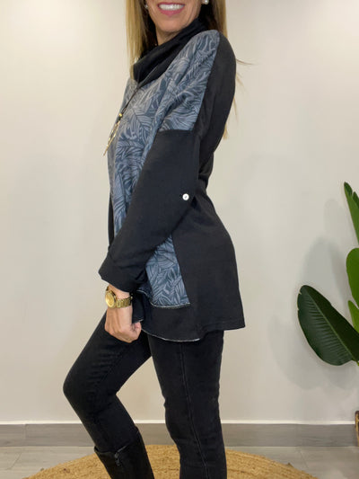 Sweater Espiga negro