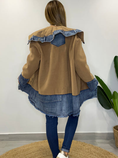 Chaqueta Paño/Jeans Singular Camel