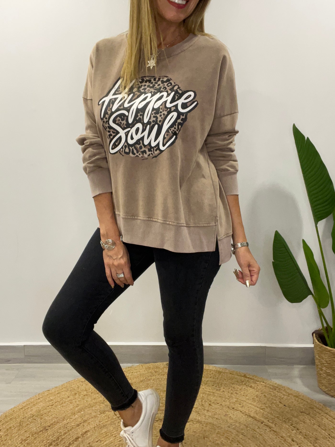 Polerón Hippie Soul Taupe