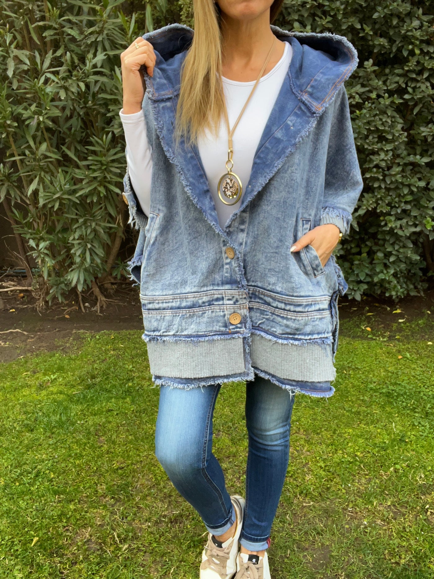 Chaqueta/Ponchito Furor Azul (Oversize)