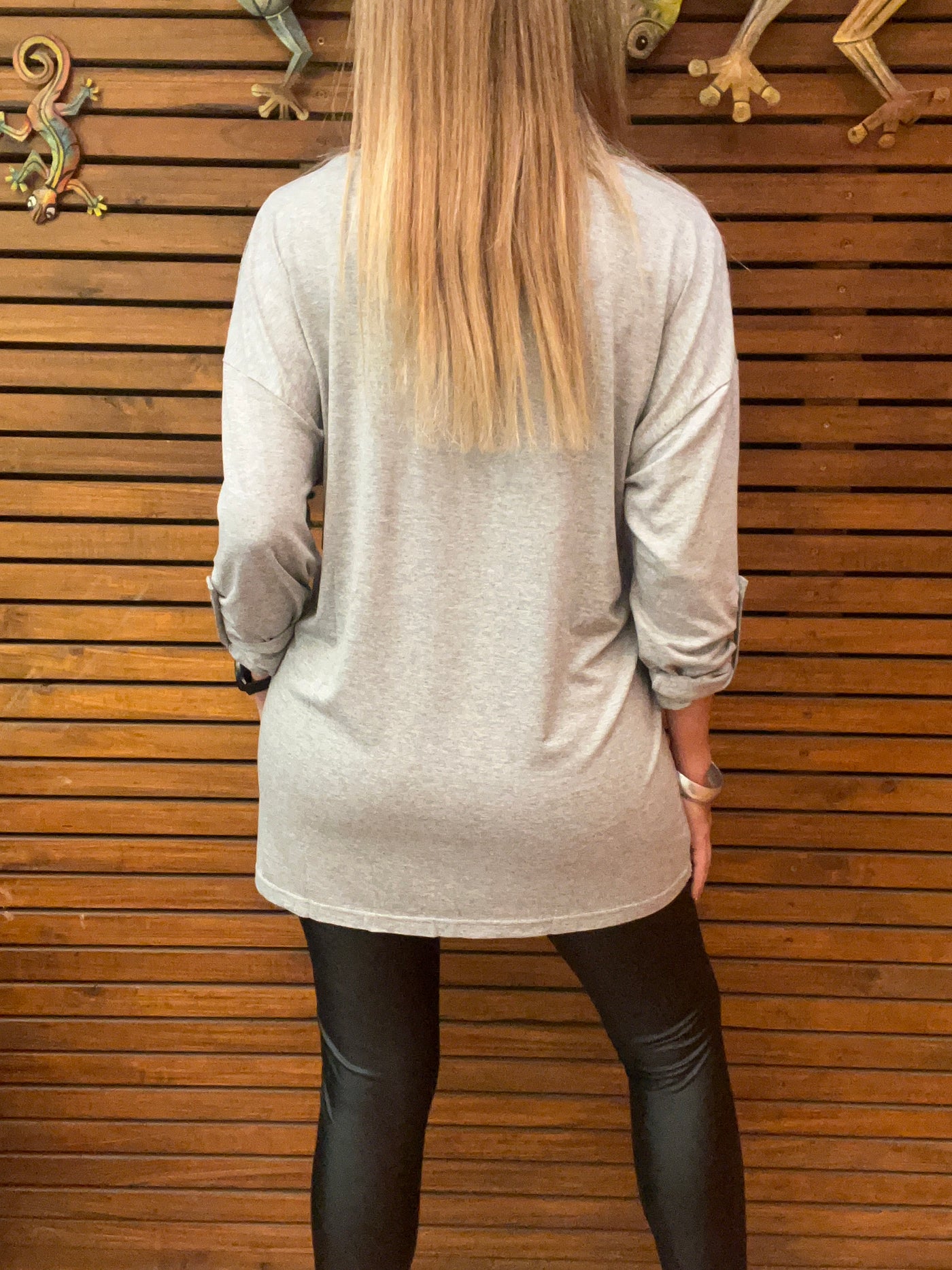 Polera Lisa Gris