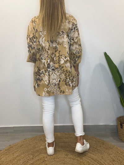 Blusa Chic Camel