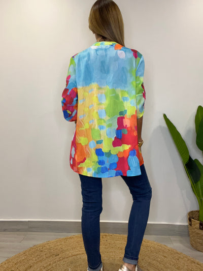 Blusa colores Calipso/Rojo