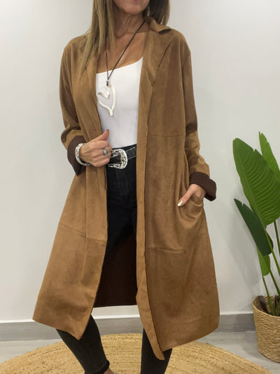 Trench Gamuza Báltico Camel
