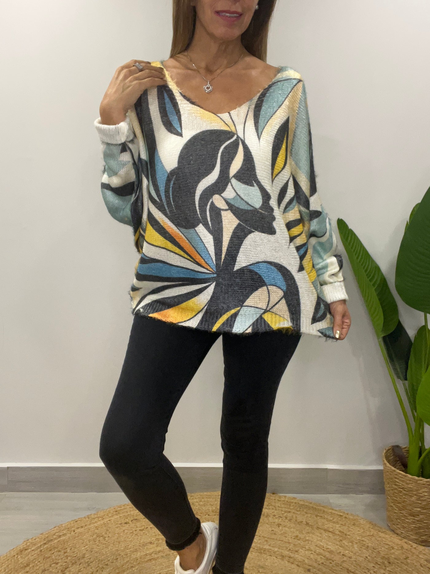 Sweater Italiano Filipa Azul