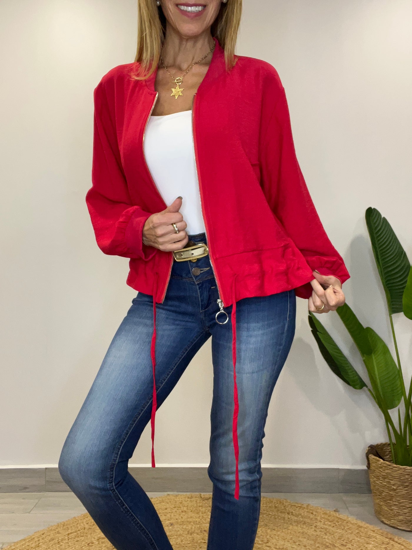 Bomber coquet Rojo