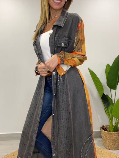 Camisola tencel/seda Issa Gris
