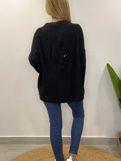 Poleron mickey Negro