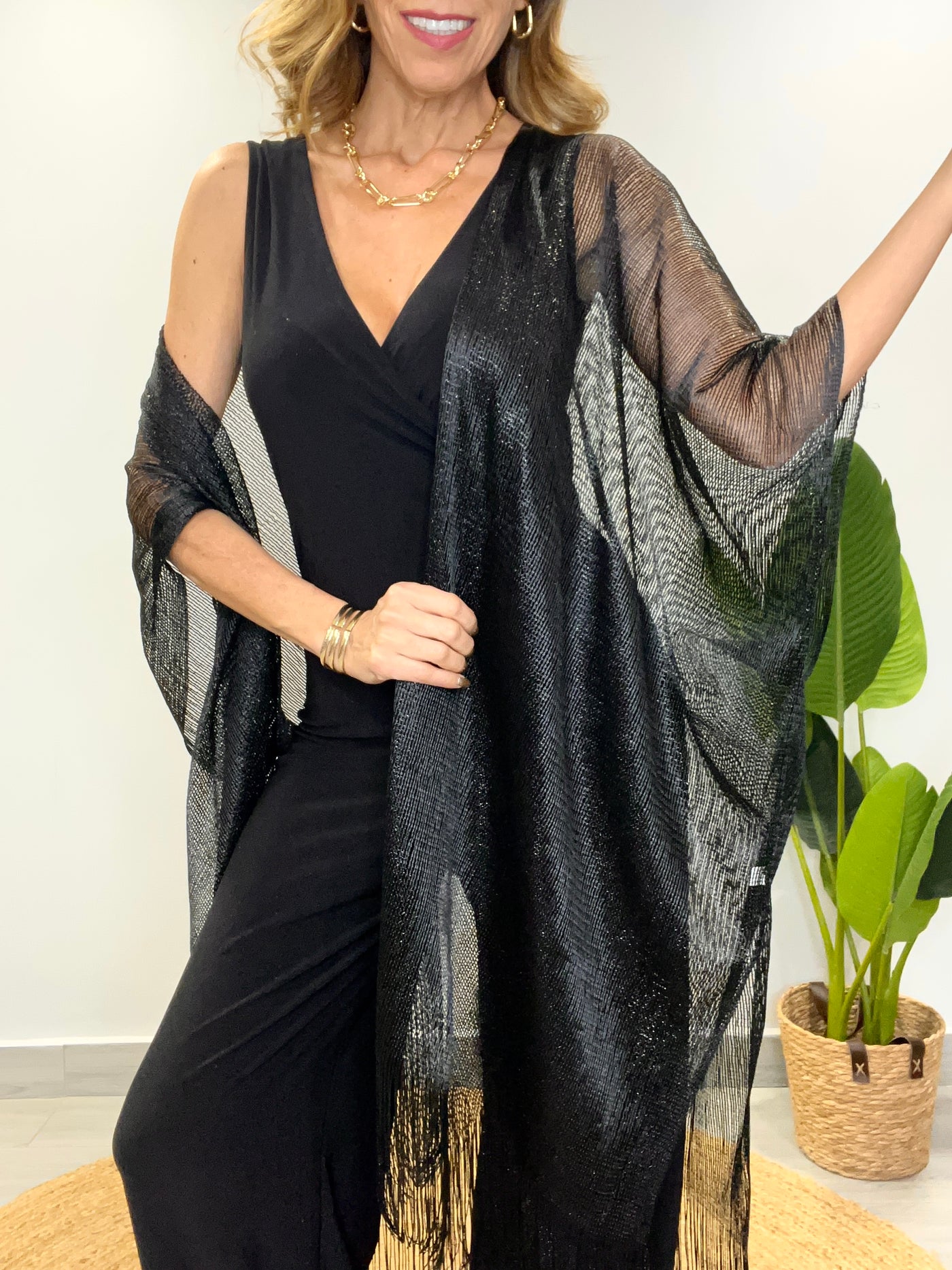 Tapado fiesta Lux Negro