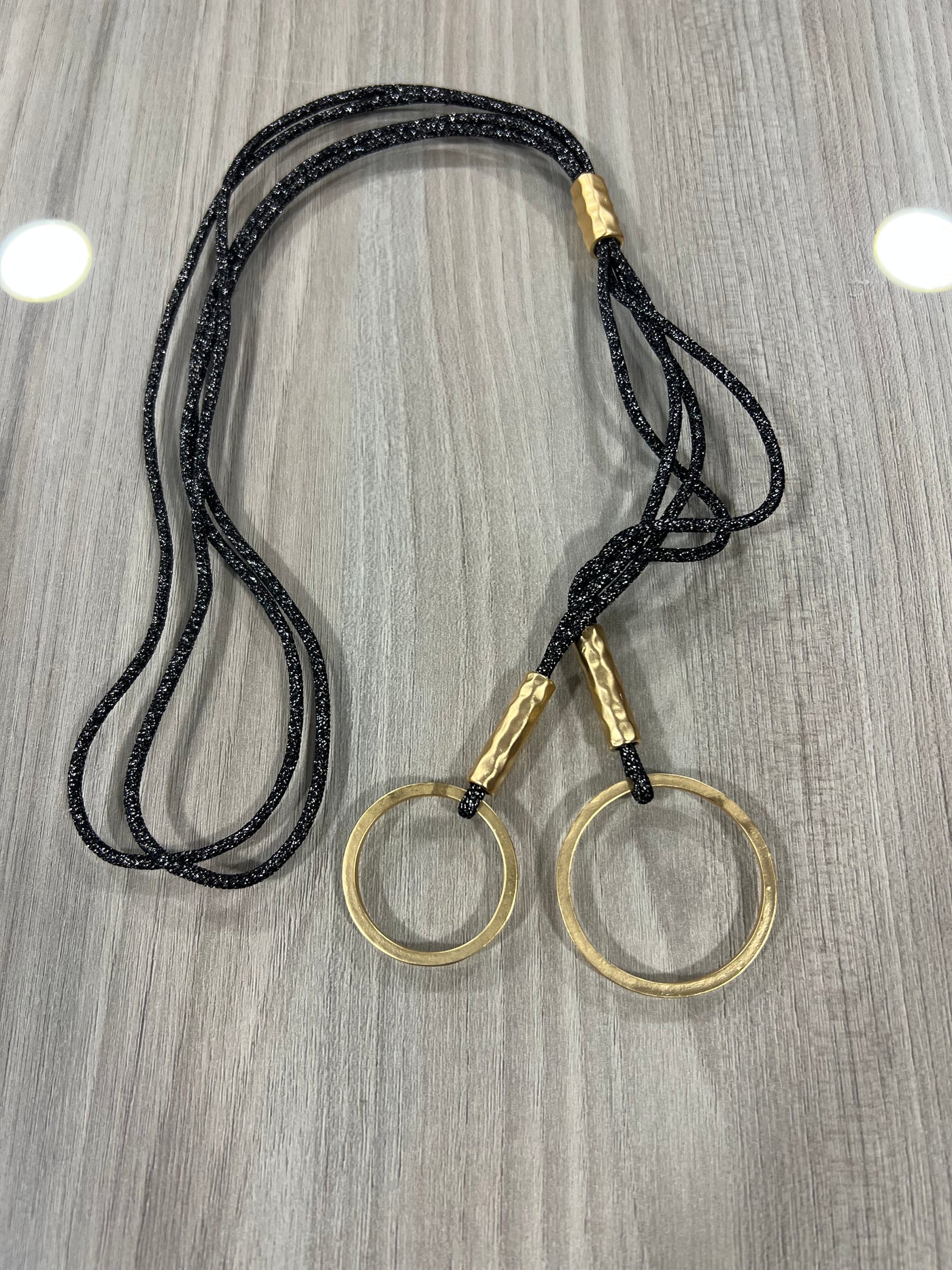 Collar DobleAro negro