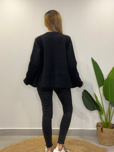 Chaqueta/polerón cuello desmontable Monti Negro