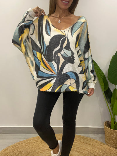 Sweater Italiano Filipa Azul