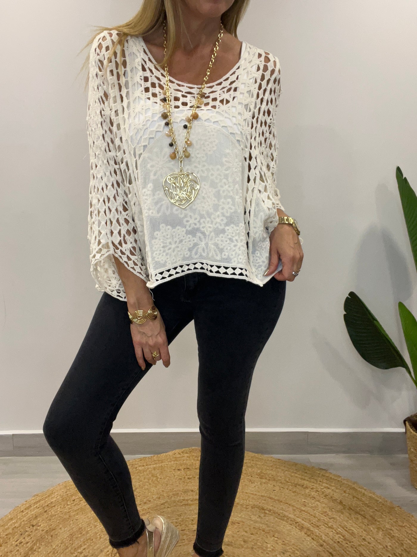 Sweater Hilo Santis Crema