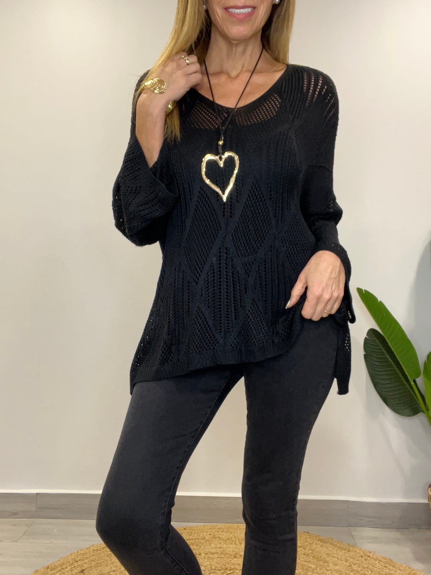 Sweater Hilo Génesis Negro