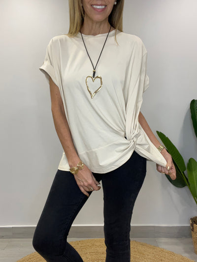 Polera Nudo Beige