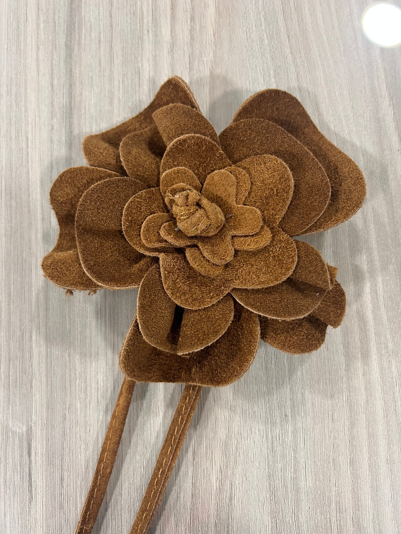 Cinturón Reno italiano Flor Camel