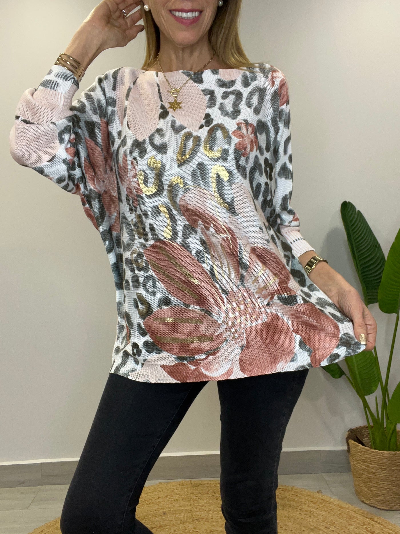 Sweater Hilo Camelia Café
