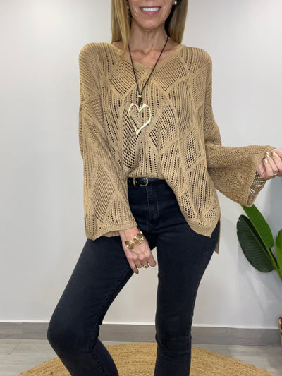 Sweater Hilo Génesis Camel